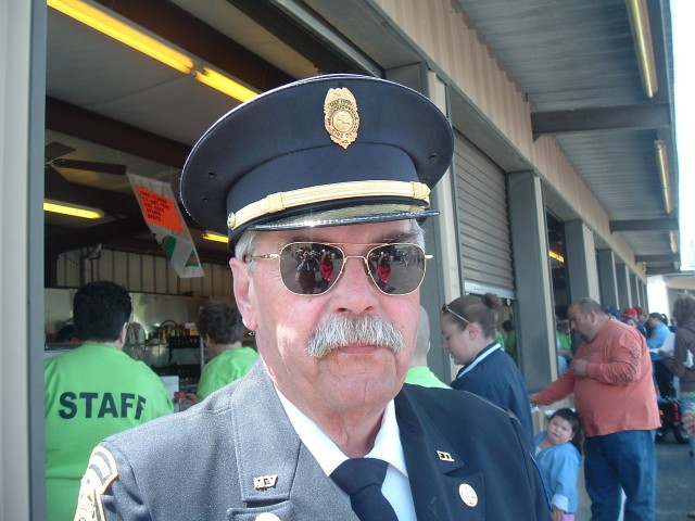 Past President of the MVFD and SMVFA Jimmy Mattingly caught on film